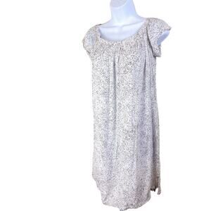 Cloth + Stone White Black Mini Shift Dress, Medium